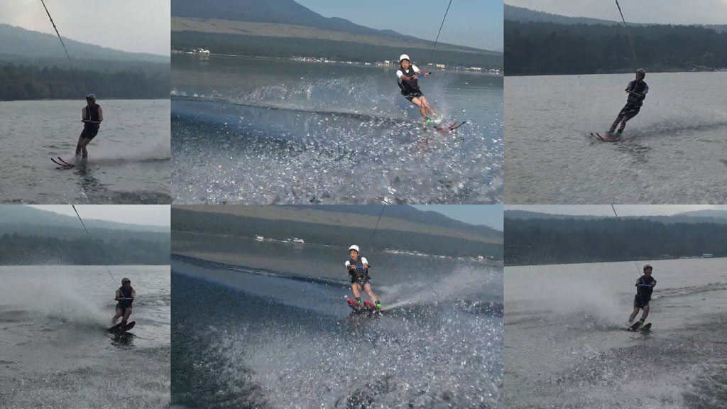 山中湖水上スキートレーニング