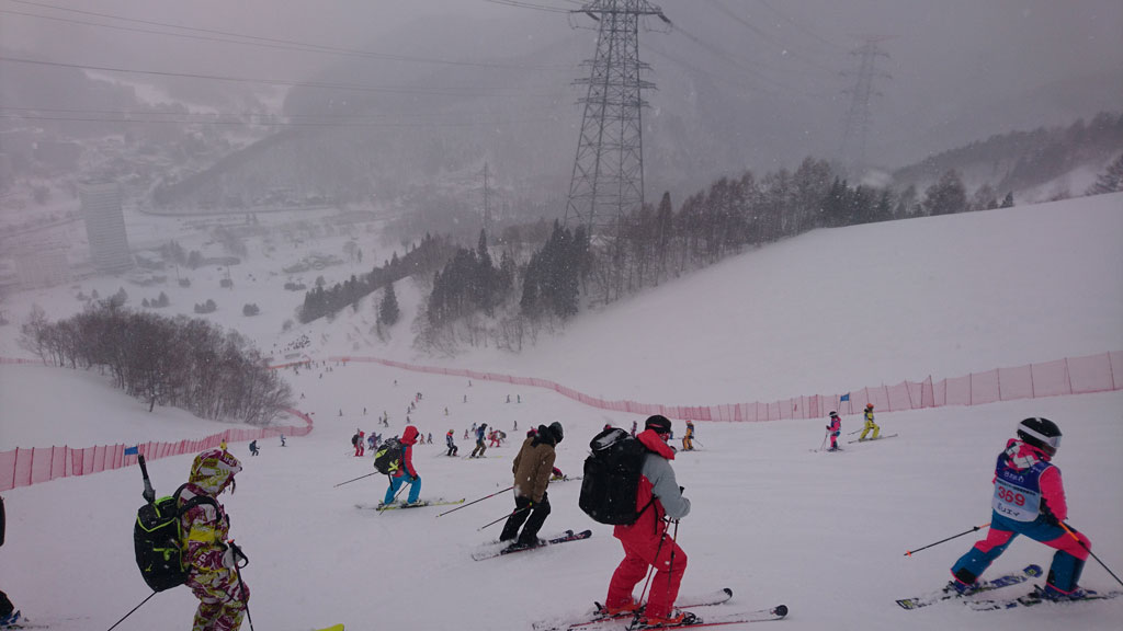 第58回全日本スキー技術選手権大会コースオープン初日